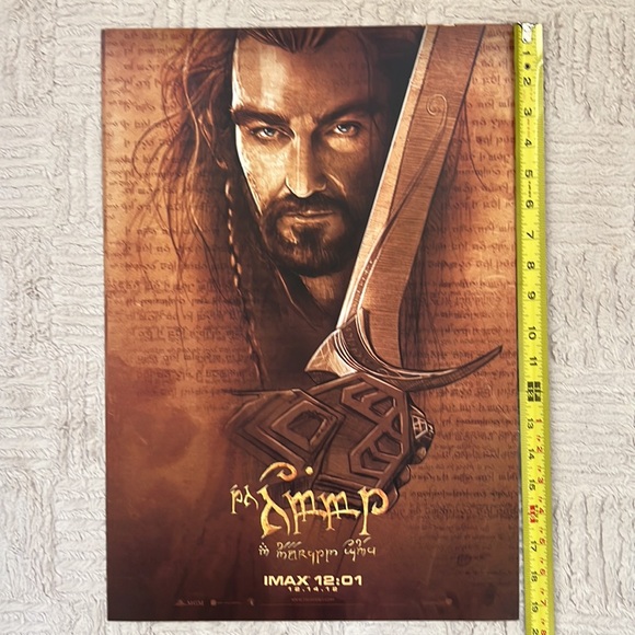 ORIGINAL IMAX PREMIER OF HOBBIT MOVIE POSTERS - Set of 4 Limited Edition - Picture 11 of 15